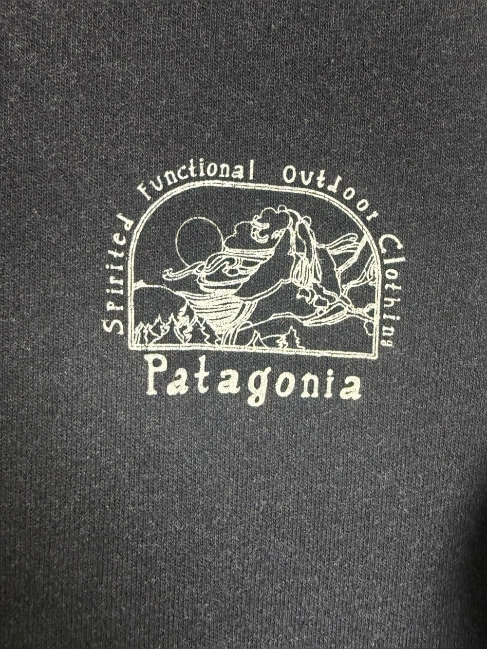 Patagonia Womens S Uprisal Crew Black Graphic Sweatshirt Gorpcore Outdoor Hiking - Picture 4 of 11